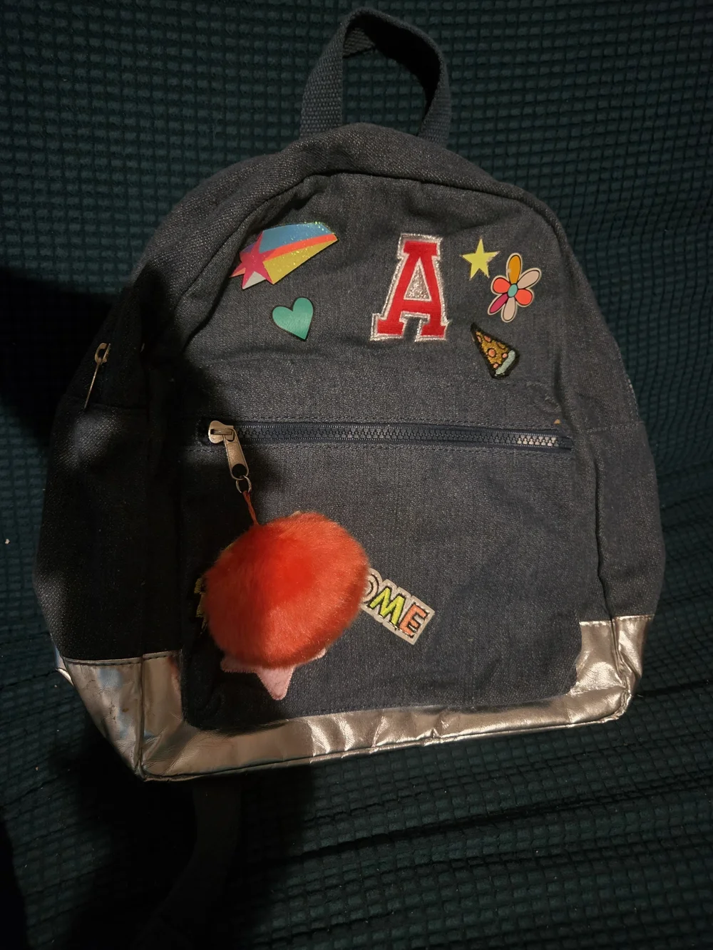 Backpack Navy Blue Patches - Awesome Design
